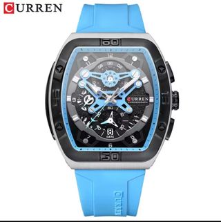 Reloj CURREN Hombre Azul y Plateado