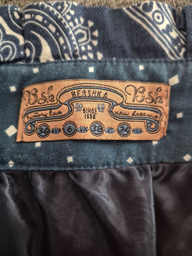 Minifalda BSK Estampada Azul