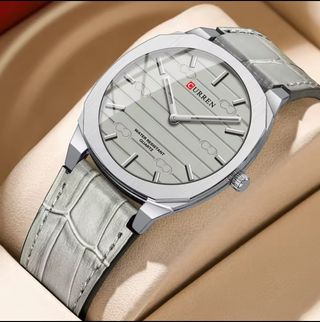 Reloj Curren Hombre Gris y Plateado