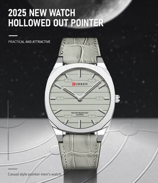Reloj Curren Hombre Gris y Plateado