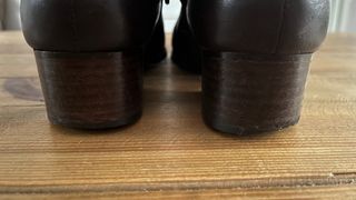 Botines planos piel marrón chocolate