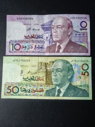 Antiguos Billetes Marroquís.