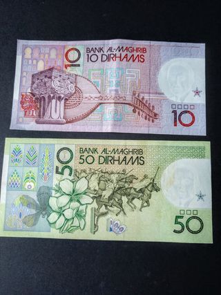 Antiguos Billetes Marroquís.
