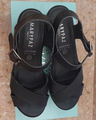 Sandalias de plataforma negras