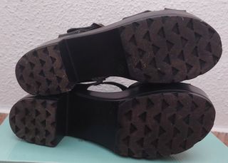 Sandalias de plataforma negras