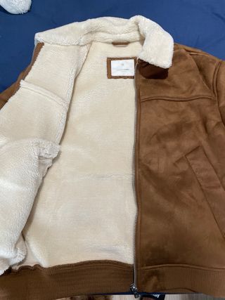 Chaqueta ante con borrego Talla L