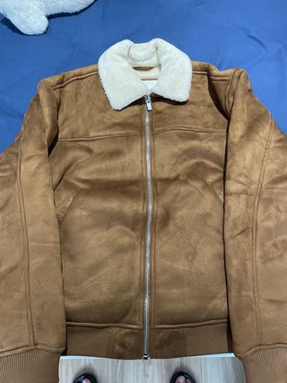 Chaqueta ante con borrego Talla L