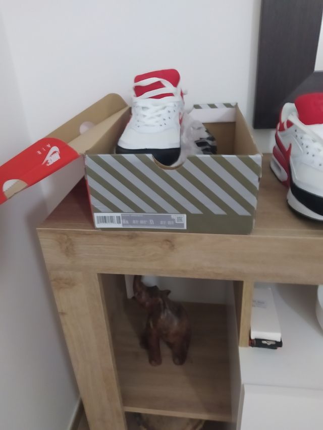 Scarpe Nike Air Max BW Bianche Rosse