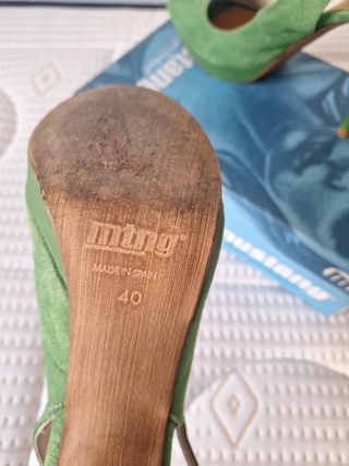 Sandalias Mustang Verdes Talla 40