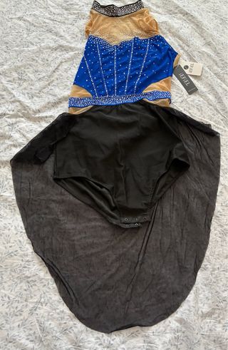 Mallot de patinaje Eifel azul y negro