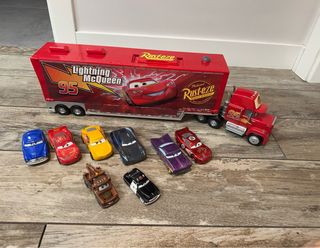 Camión y coches Cars de metal