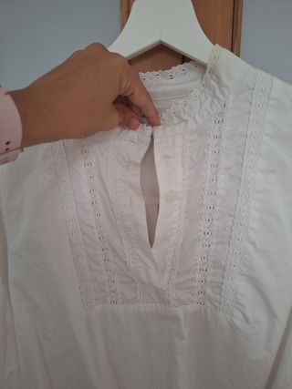 Camisa Pedro del Hierro Algodón con Puntilla
