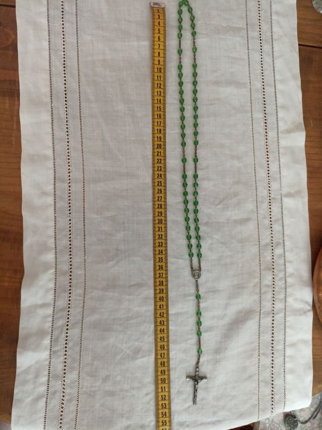 Rosario cuentas verdes