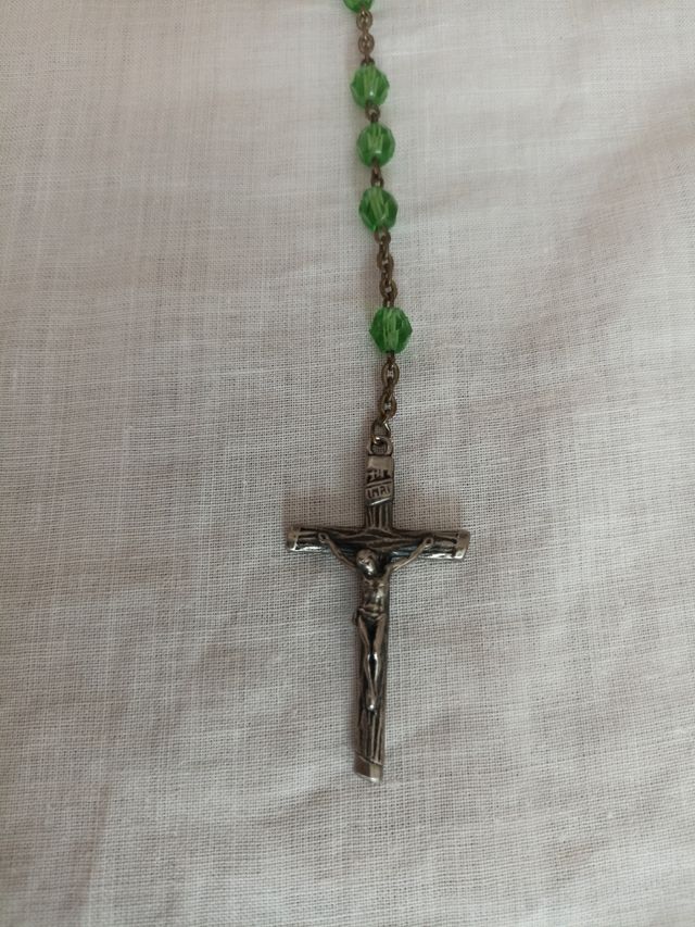 Rosario cuentas verdes