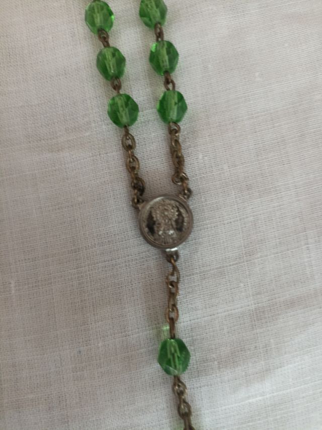 Rosario cuentas verdes