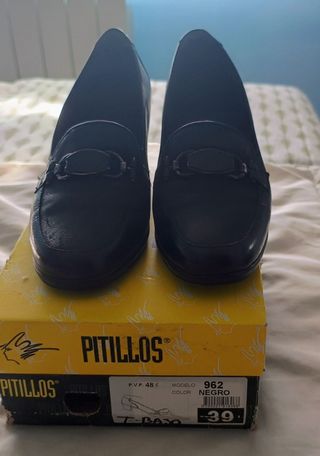Zapatos Pitillos Mujer Talla 38 Negros