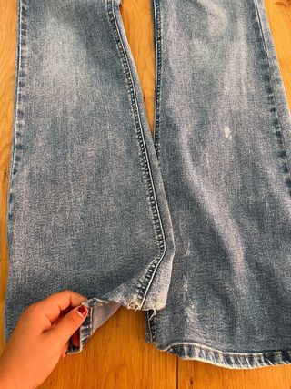 Pantalones campana vaqueros