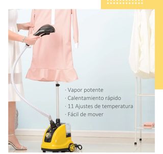 Plancha de vapor vertical amarilla