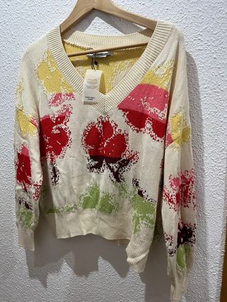 Jersey Desigual floral talla M