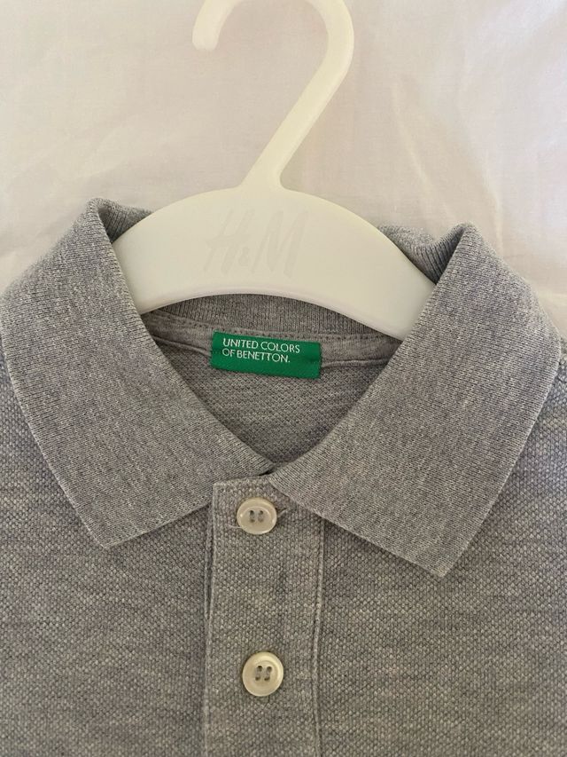 Polo Benetton niño gris 7 años