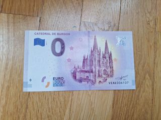 Billete 0€ Catedral de Burgos 