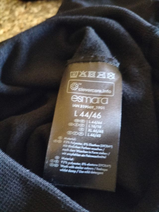 Esmara Leggings Neri Taglia L 44/46