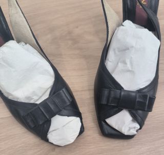 Sandalias de piel negras talla 40