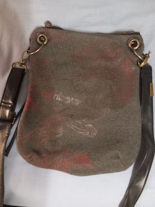 Bolso Desigual bandolera gris multicolor