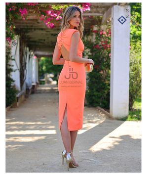 Vestido Juan Bernal Naranja