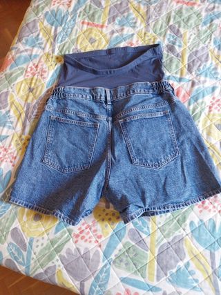 Pantalón corto premamá vaquero
