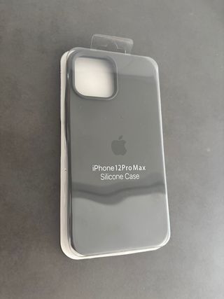 Funda Silicona Apple iPhone 12 Pro Max gris