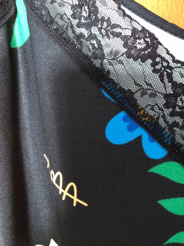 Vestido Aire Retro Negro Multicolor