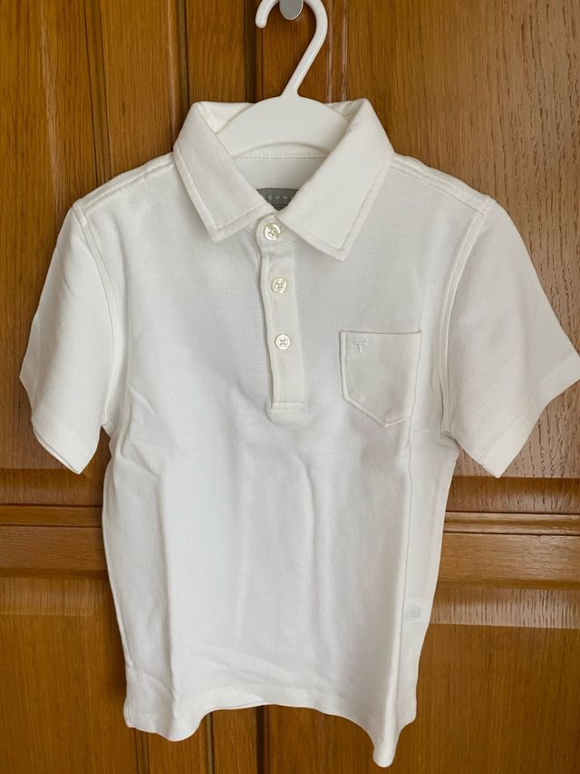 Polo niño Coconut 7 años, color crema