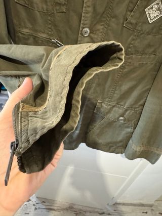 Chaqueta Militar Verde Oliva Bershka