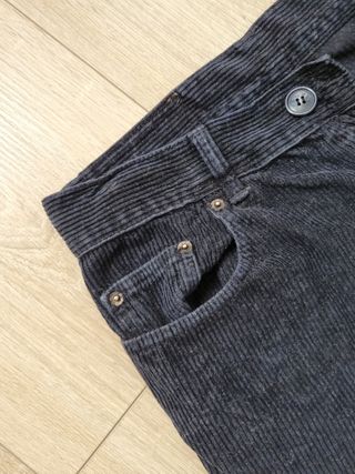 Pantalón pana Zara negro