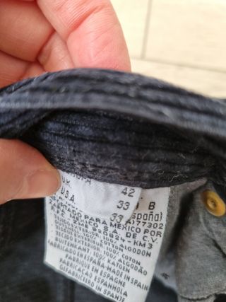 Pantalón pana Zara negro
