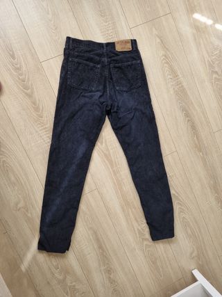 Pantalón pana Zara negro