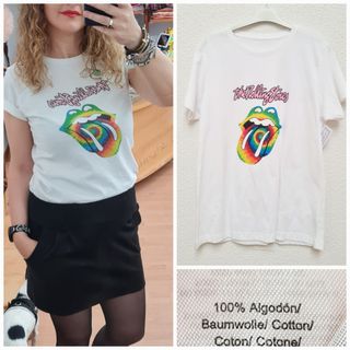Camiseta Rolling Stones Tie Dye Talla S-M