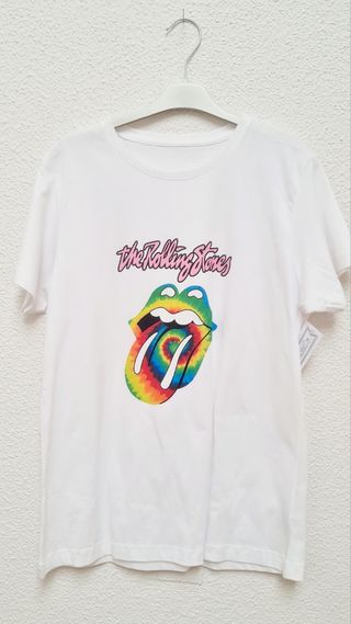 Camiseta Rolling Stones Tie Dye Talla S-M