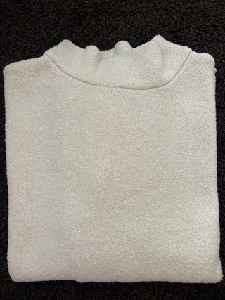 Jersey cuello semi-alto blanco