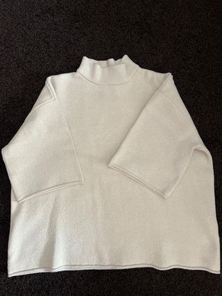 Jersey cuello semi-alto blanco