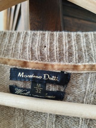 Chaqueta Massimo Dutti marrón con coderas