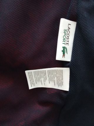 Chaqueta deportiva Lacoste azul y roja