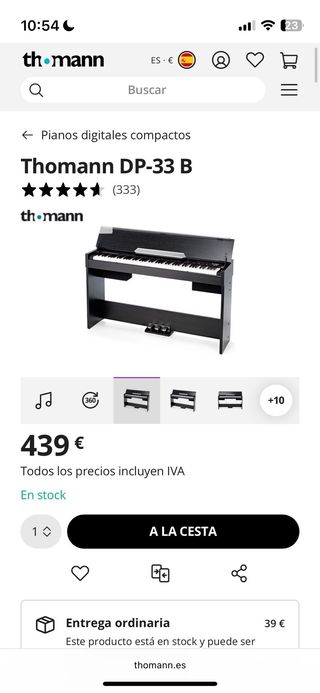 Piano Digital Thomann DP-33 (precio negociable)