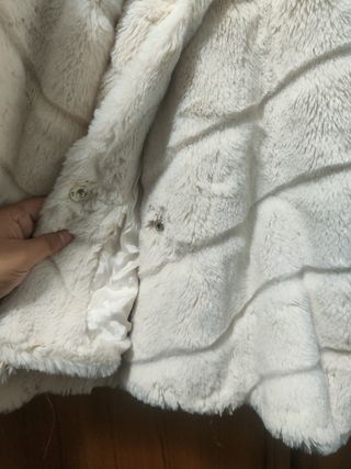 Chaqueta de pelo blanca
