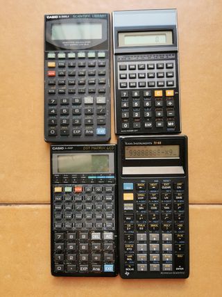 Calculadoras Casio y Texas Instruments