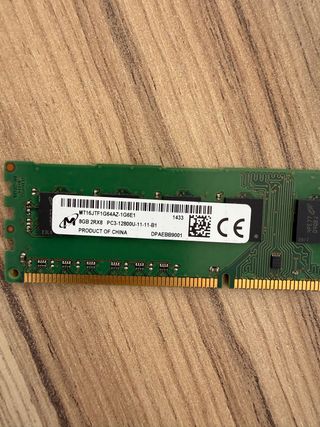 2 Memoria RAM Micron 8GB DDR3 1600MHz
