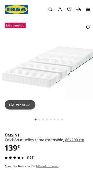 Cama extensible BUSUNGE IKEA