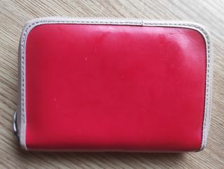 Cartera Petusco Roja y Beige