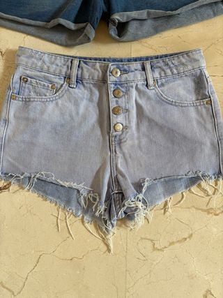 2 Shorts vaqueros, pantalones cortos